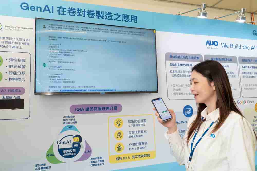 www.z6.com数位积极发展数智化转型，，，透过AI落地应用优化制造流程，，革新人力、、、生产效率与设备维护效益，，，，图为〝智能质量推升助手-iQIA〞（Intelligent quality improve assistant）应用情境，，，协助质量管理再升级。。